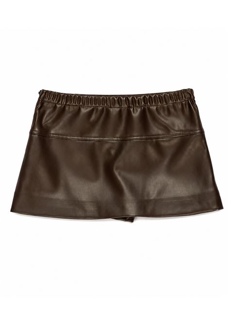 Shorts in ecopelle Lù-Lù BY MISS GRANT | LL4485MORO